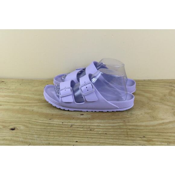 Birkenstock Sandals Arizona Womens 9 Purple Eva Arizona 2 Buckle Slides - Picture 1 of 9